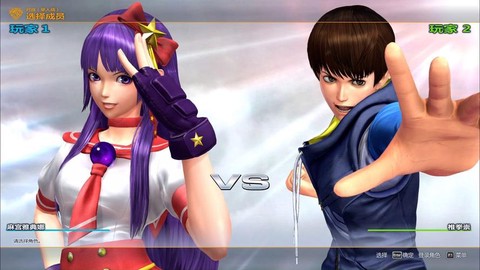 电脑拳皇14怎么双人